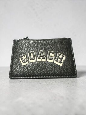 Coach Varsity Zip Card Holder